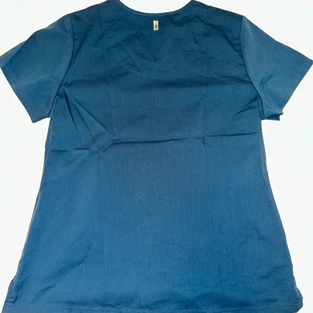 Greys Anatomy 1-POCKET TUCK-IN SCRUB TOP - Picture 2 of 2